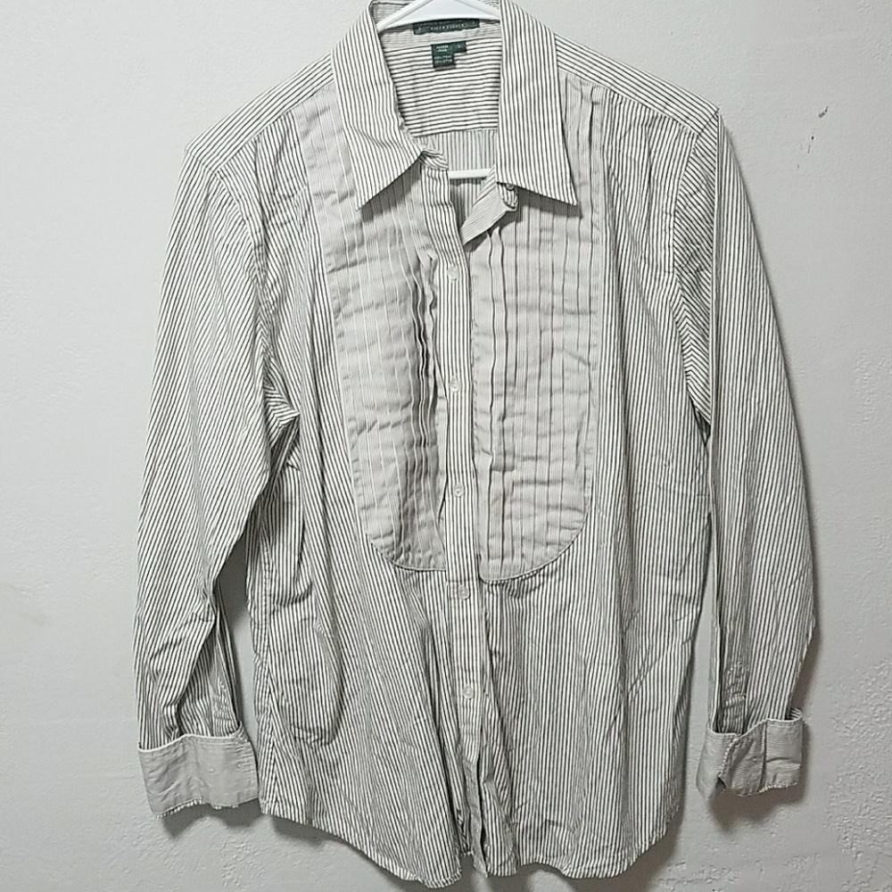 Striped button-down
